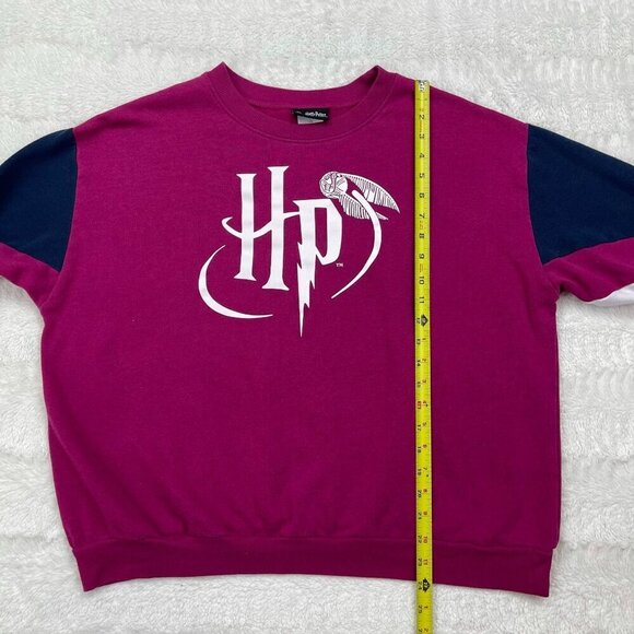 Wizarding World Harry Potter Womens Sweatshirt Juniors Large Long Sleeve Purple - Picture 6 of 6